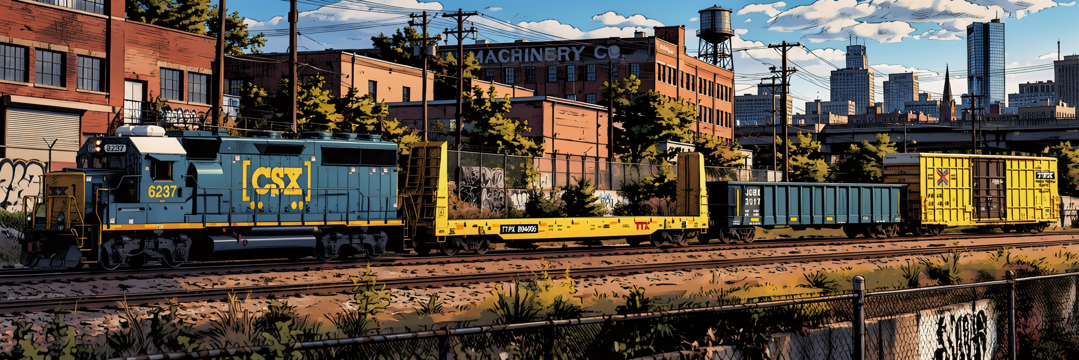 HO Scale Hometown Local - CSX model train set