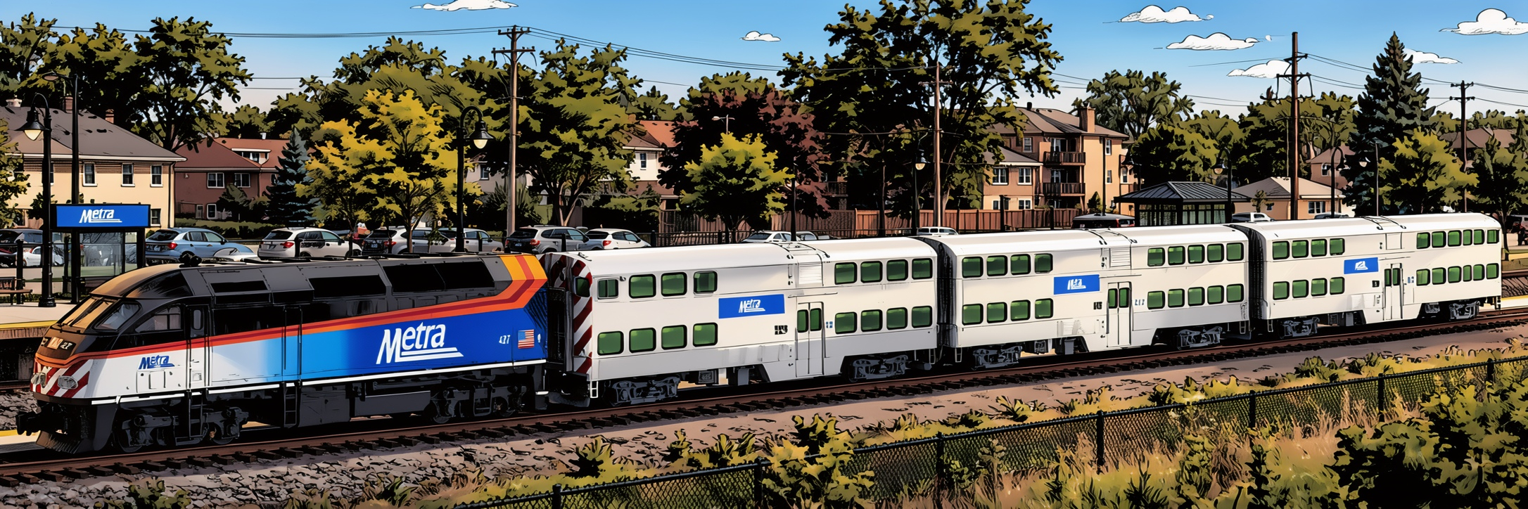 N Scale Metra Today model train set