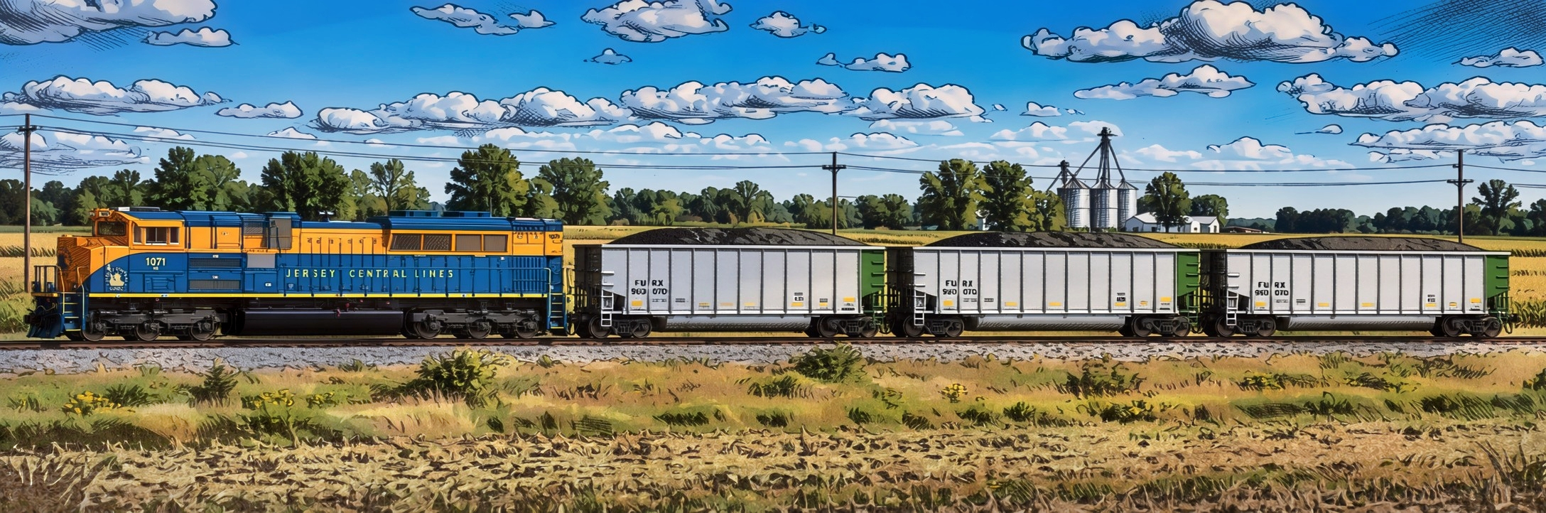 HO Scale - Heritage Unit! model train set