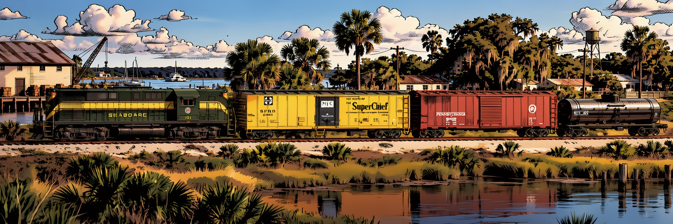 HO Scale - SAL Freight Train model train set