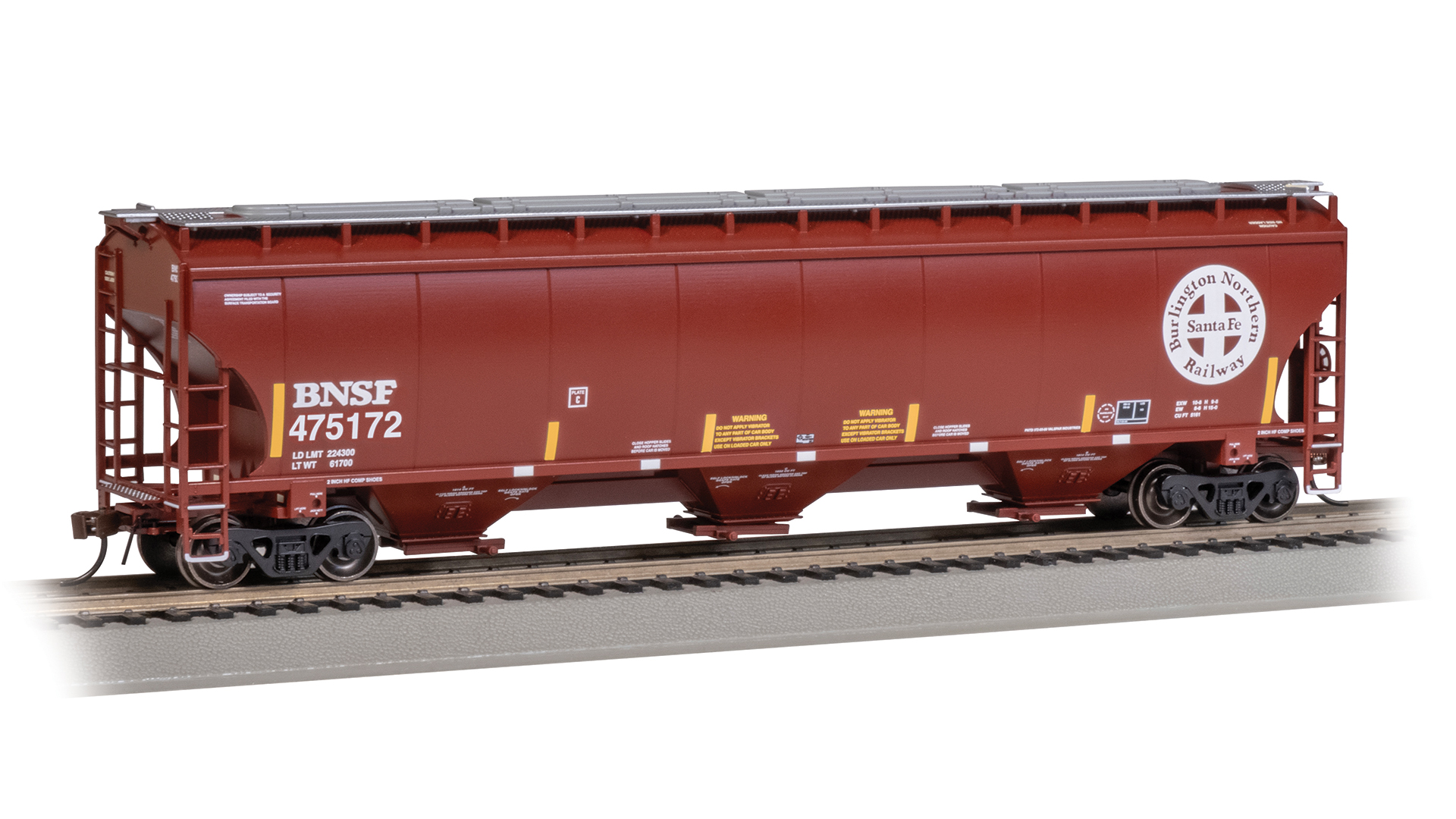 BNSF Trinity 5161 CuFt Covered Hopper