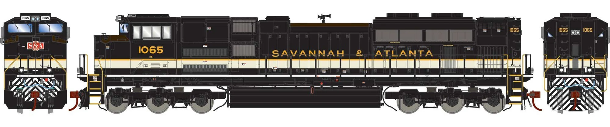 NS Heritage SD70ACe - Savannah & Atlanta