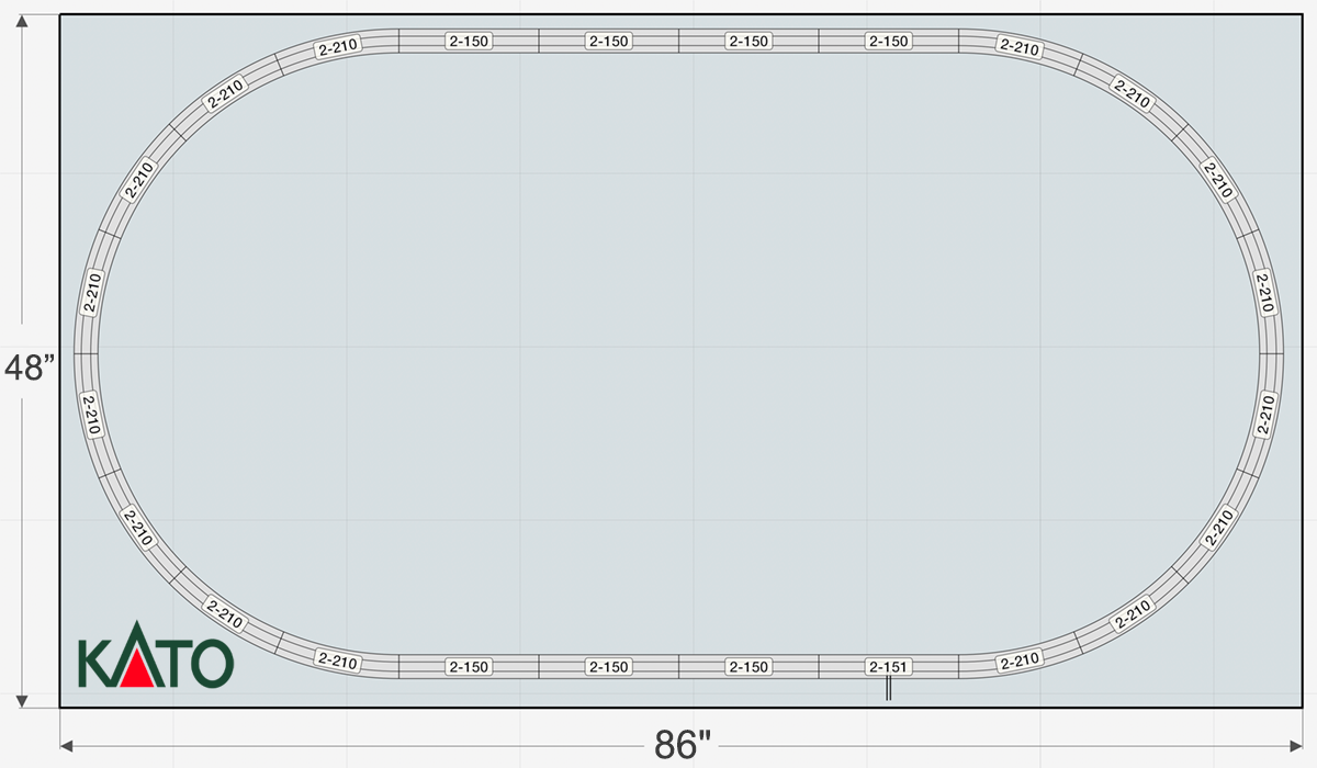 HO Scale Basic Oval